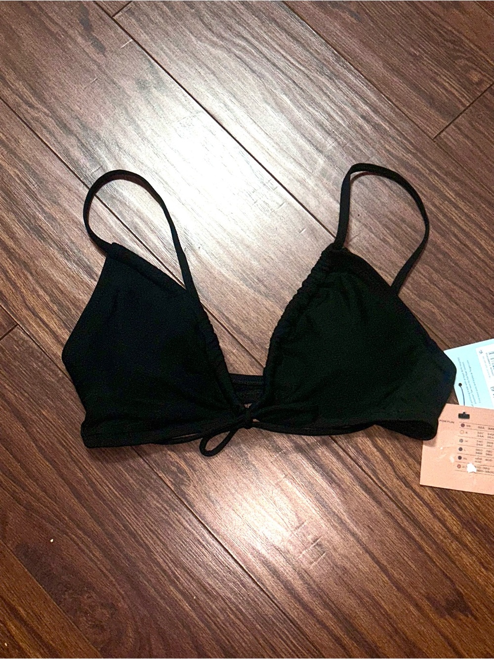 Shade & Shore Black Triangle Swim Top